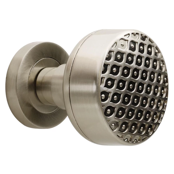 Linda Kapı Tokmağı Topuzu Kolu Metal Tokmak Saten Kapı Kolu Yale Sağa Sola Uygun 1 Takım - 6