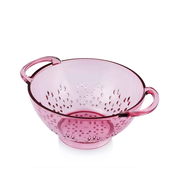 23,5 x 30 cm Mürdüm Akrilik Kulplu Süzgeç – Salata ve Makarna Süzme Kabı