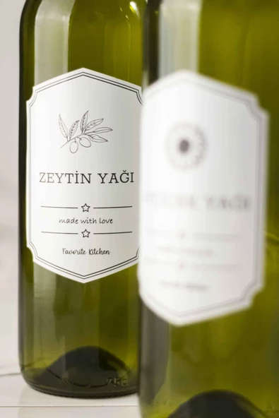 Bambu Standlı 2'li 750 ml Zeytinyağı & Sıvı yağ Şişesi & Yağlık Sirkelik Seti (Damlatmaz) - 3