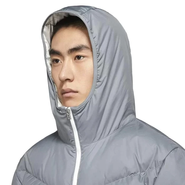 Nike M Nsw Sf Windrunner Erkek Gri Günlük Stil Mont - 3