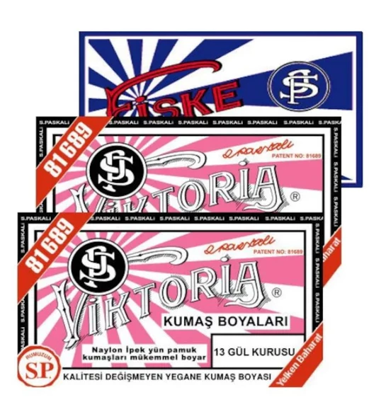 Viktoria Gül Kurusu 2pk+fiske Sabitleme 1pk Kumaş Boyası ürün görseli 1