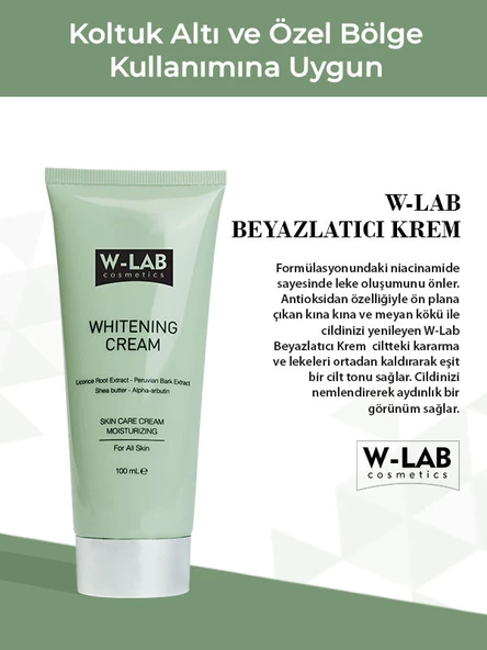 W-Lab Beyazlatıcı Krem 100 ML - 2