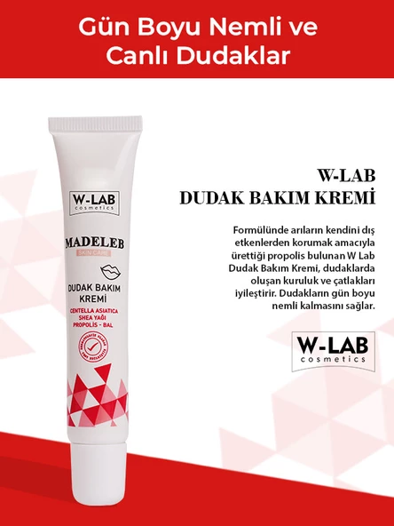 W Lab Madeleb Dudak Bakım Kremi 20 ML - 2