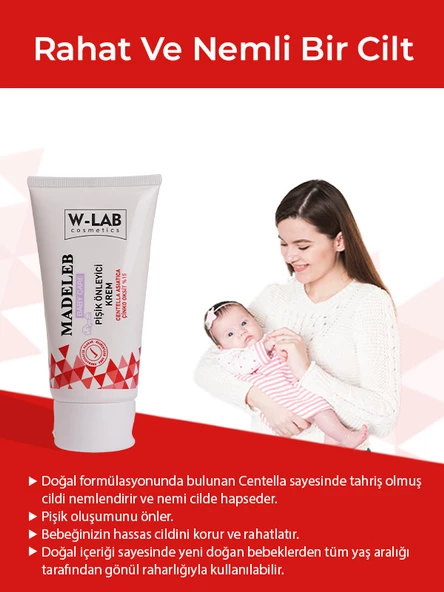 W Lab Madeleb Pişik Önleyici Krem 75 ML - 3