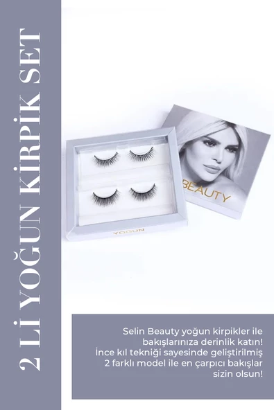 Selin Beauty 2 li Yoğun Kirpik Set