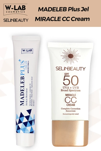 Selin Beauty Miracle CC Krem + W Lab Madeleb Plus Krem Set