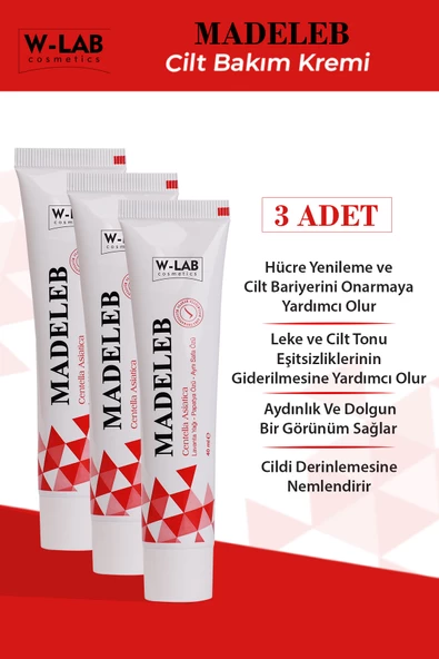 W-Lab Madeleb 3 lü Krem Set