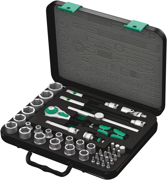 Wera 8100 SB 2 Cırcır Zyklop Karma Set 3/8" 05003594001