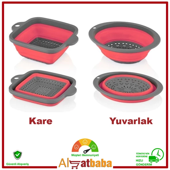 Akordiyon Süzgeç Katlanabilir Süzgeç - 3