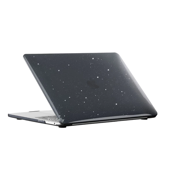 Macbook Air Kılıf 13.6 inç M2-M3-M4 Simli Kristal Parlak (13.6” Air) A2681 A3113 A3240 ile Uyumlu - 2