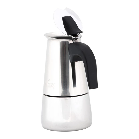 Any Morning Fe001-6 Espresso Kahve Makinesi Paslanmaz Çelik İndüksiyonlu Moka Pot 300 Ml - 3
