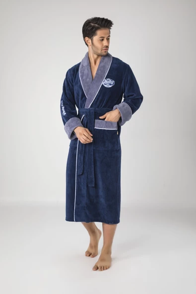 Nuşa SPEED RACİNG Bambo Cotton Erkek Bornozu - Resim 3