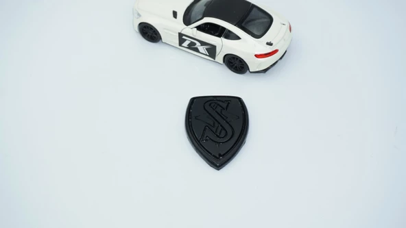 DK Tuning Nissan Silvia S14 Ön Kaput 3M 3D Siyah ABS Logo Amblem - 5