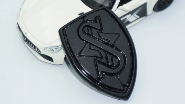DK Tuning Nissan Silvia S14 Ön Kaput 3M 3D Siyah ABS Logo Amblem - 4