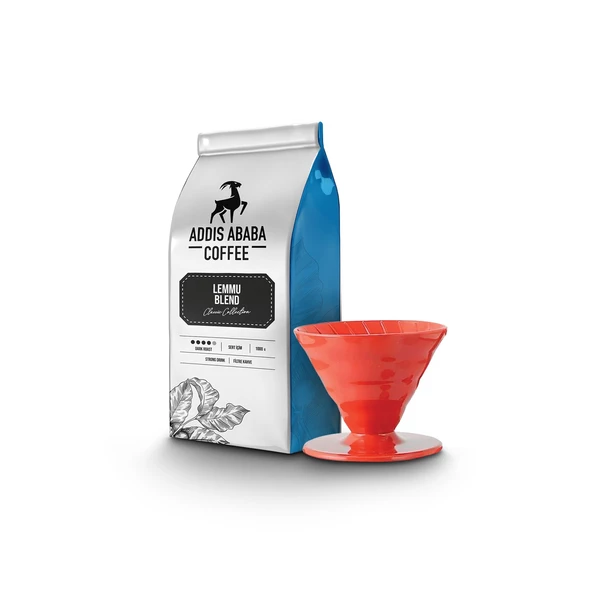 Addis Ababa Coffee Lemmu 1000 Gram & V60 Dripper