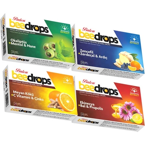 Balen Beedrops 4'lü Pastil Set 24 Drops x 4 Kutu