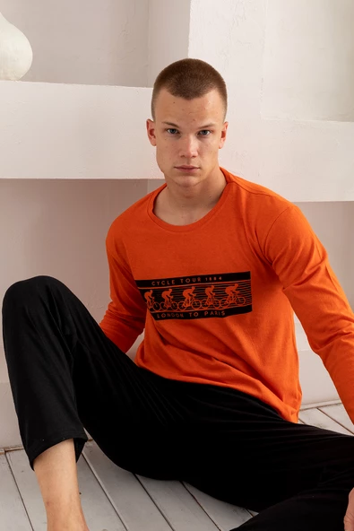 Nisanca Mevsimlik 2 İplik Erkek Pamuk Pijama Takımı - 8