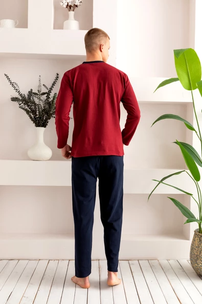 Nisanca Mevsimlik 2 İplik Erkek Pamuk Pijama Takımı - 6