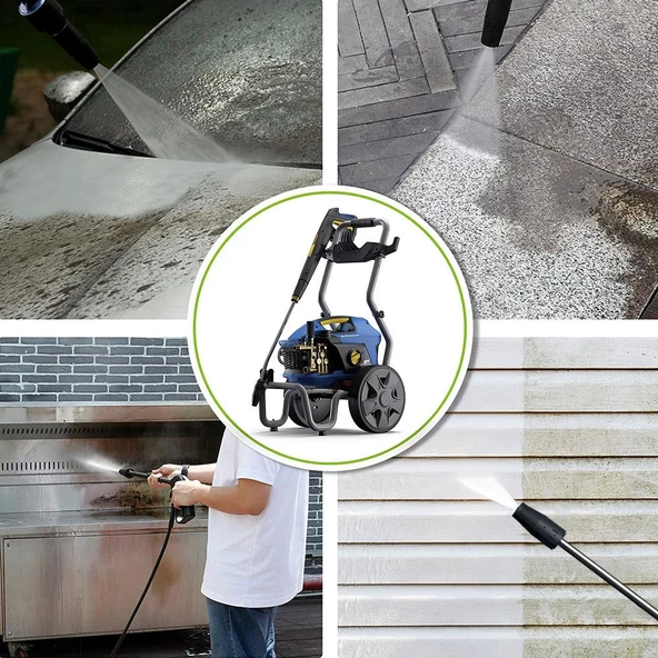 Michelin Mpx160ck 2900Watt 160Bar İndüksiyon Motor Yağ Soğutmalı Profesyonel Basınçlı Yıkama - Resim 7