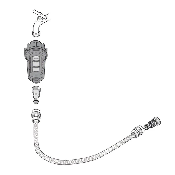 Michelin MPX46186 Basınçlı Yıkama Makineleri İçin Universal Su Giriş Filtresi - 6