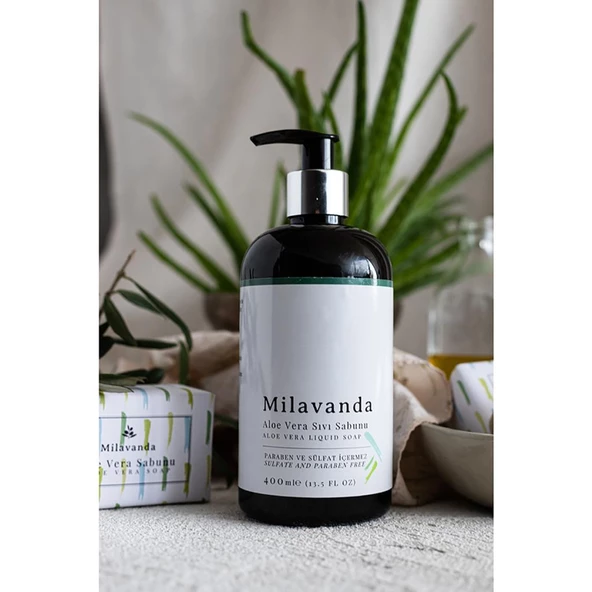 Milavanda Aloe Vera Sıvı Sabun 400 Ml - 3