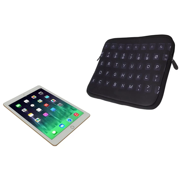 Nektar Neopren Tablet Kılıfı Siyah Klavye - 6
