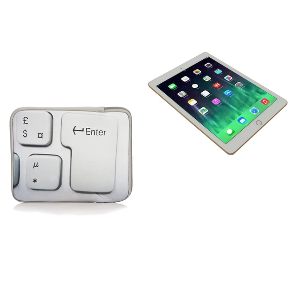 Nektar Neopren Tablet Kılıfı Gri Klavye - 5