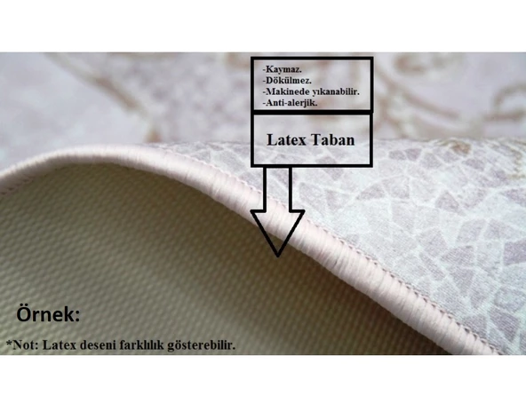 Brillant Latex Kaymaz Taban Çocuk Halısı-RAİNBOW HL11276.801-(100x160) - 2