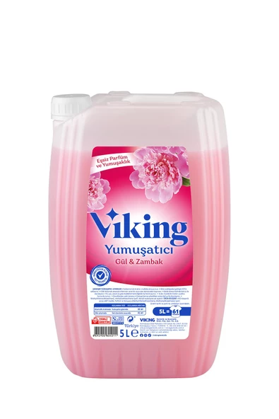 Viking Çamaşır Yumuşatıcısı Gül & Zambak 5 Litre 4 Adet