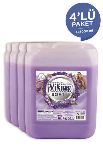 Viking Çamaşır Yumuşatıcısı Tutkulu 5 Litre 4 Adet