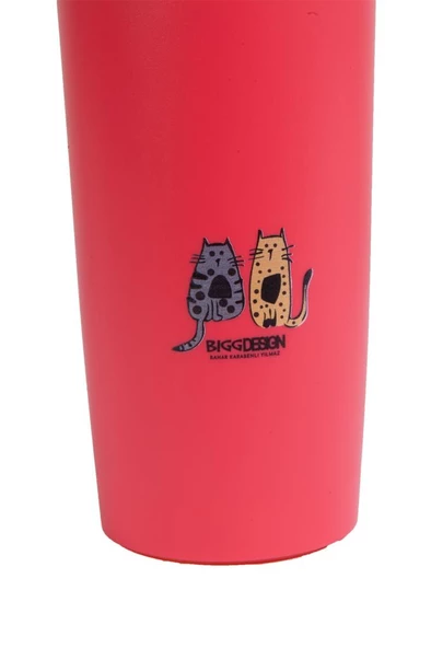 Biggdesign Cats Kırmızı Devrilmez Mug - 7