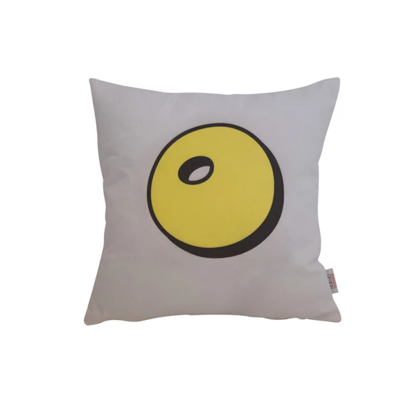 Biggdesign Home Sarı Beyaz 4 Lü Yastık Kılıfı - 4