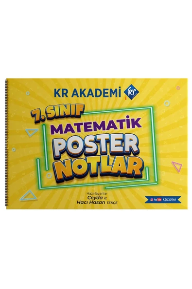 7. Sınıf Matematik Poster Notlar Kr Akademi Yayınları