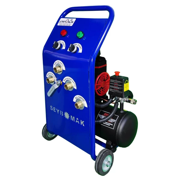 Seybomak Havalı Petek Temizleme Makinesi Çift Yönlü darbeli 1,2 Hp mavi