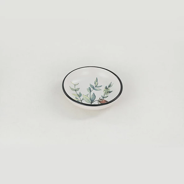 Keramika Keraart Çiçek Bahçesi Halka Çerezlik/Sosluk 13 Cm 6 Adet - 18938/43 - 4