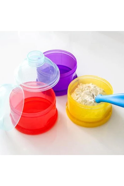 Babyjem Karışık Renkli Katlı Toz Mama Kabı 545 - 2