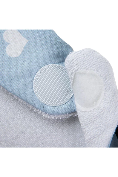 Babyjem Yenidoğan Fular Önlük 515 Mavi - Resim 6