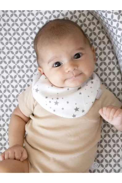 Babyjem Yenidoğan Fular Önlük 515 Yıldızlı - Resim 3
