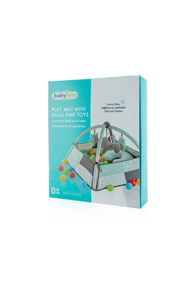 Babyjem 690 Oyuncaklı Toplu Oyun Halısı/ Yeşil - 7