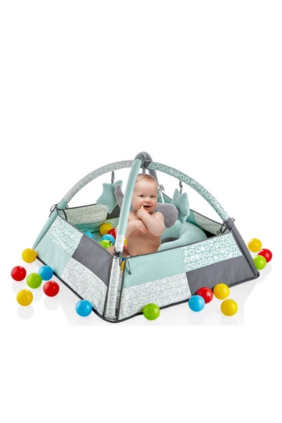 Babyjem 690 Oyuncaklı Toplu Oyun Halısı/ Yeşil - 3