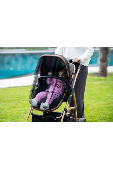 Babyjem Siyah Puset Bebek Arabası Sinekliği 070 - 3