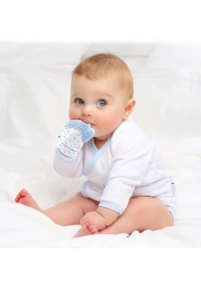 Babyjem Nessiworld   Diş Kaşıyıcı Eldiven 526 Mavi - 4
