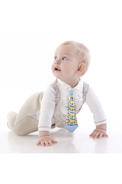 Babyjem Diş Kaşıyıcı Fular&kravat Mavi - 2