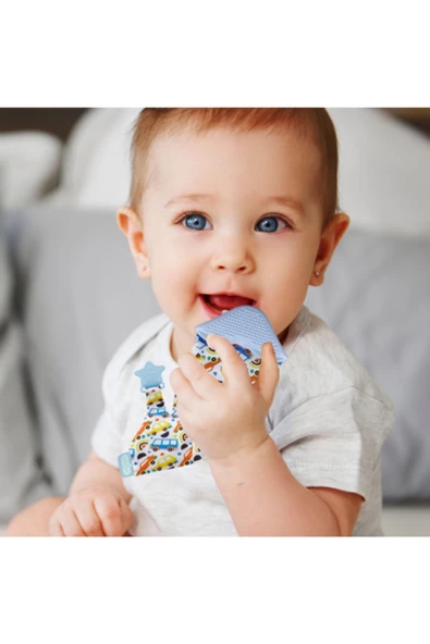 Babyjem Diş Kaşıyıcı Fular&kravat Mavi - 3