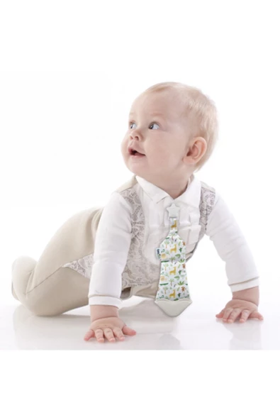 Babyjem Diş Kaşıyıcı Fular&kravat Beyaz - 2
