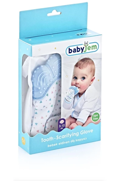 Babyjem Nessiworld   Diş Kaşıyıcı Eldiven 526 Mavi - 3