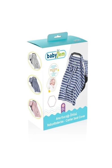 Babyjem Mavi Ana Kucağı Örtüsü - 2
