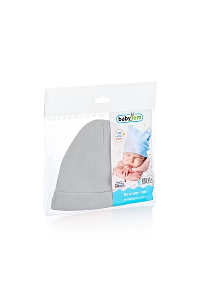 Babyjem Yenidoğan Bebe Şapka Pudra - 2