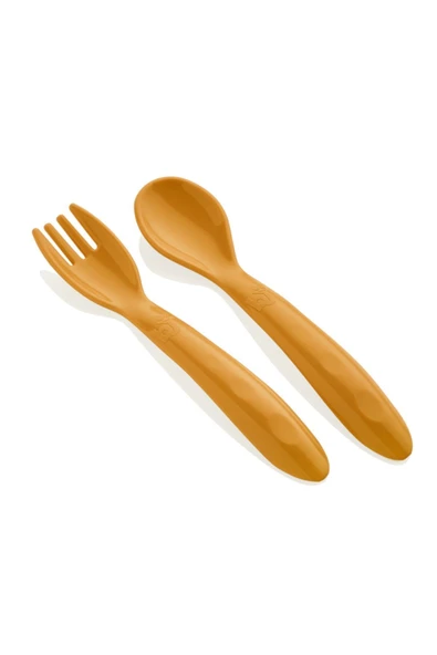 Babyjem Dökülmeyen Tabak Turuncu & Mama Kaşık Çatal Takımı Turuncu - Resim 5