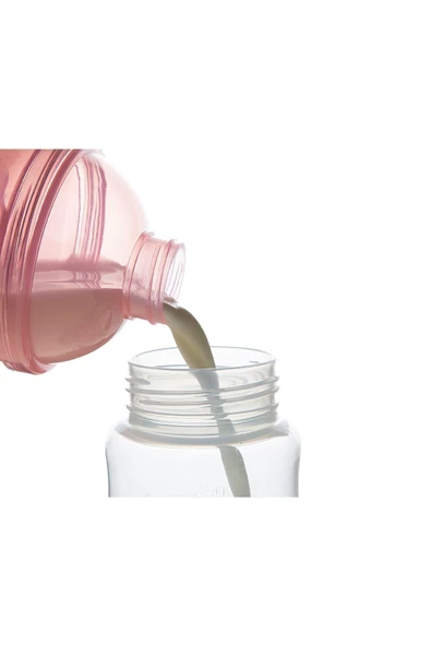 Babyjem Pembe Katlı Toz Mama Kabı - Resim 2